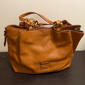 Dooney & Bourke Florentine Leather Large Zip Barlow Satchel
